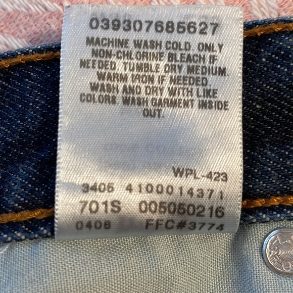 Levi's 505 Regular Fit Men's Jeans 36x30 Dark Wash - Picture 8 of 8